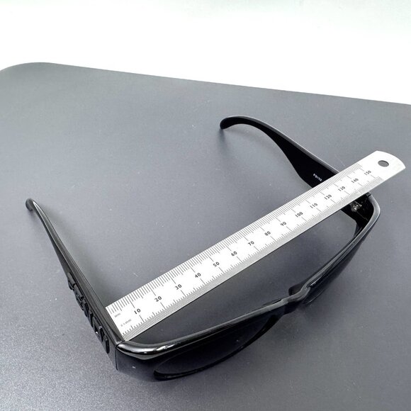 Vintage FENDI Oval Sunglasses, Black fs152 - Picture 10 of 13